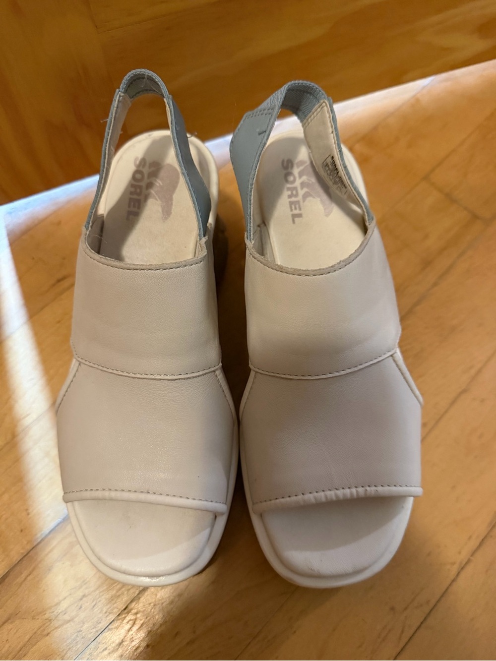 Sorel Cream Slingback Open-Toe Sandals